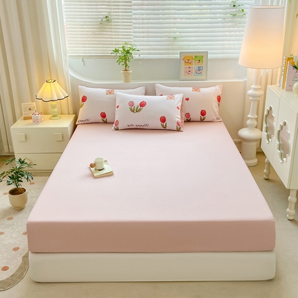 91家纺网 家纺一手货源 找家纺 （总）雅阁尔家纺 2024新款直播热款水洗云朵棉单品单床笠被套罩床垫套