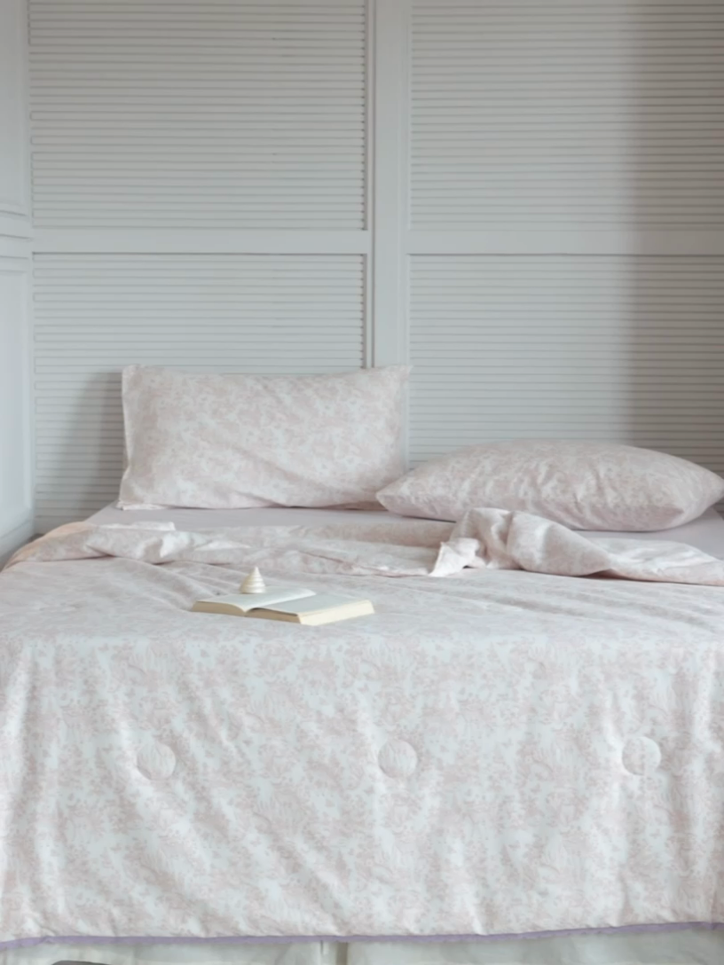 91家纺网 家纺一手货源 找家纺 棉眠 2024新款纯棉夏被 森物语