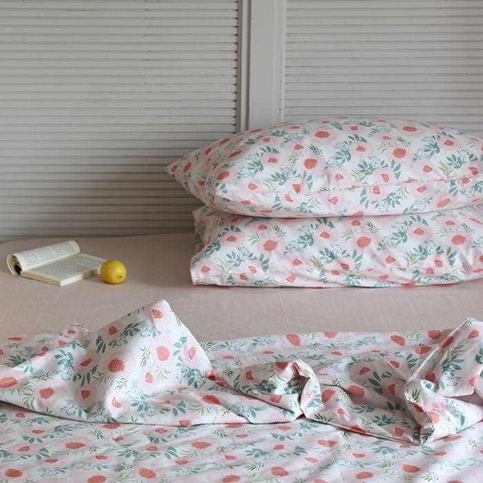 91家纺网 家纺一手货源 找家纺 棉眠 2024新款纯棉夏被 粉荔枝