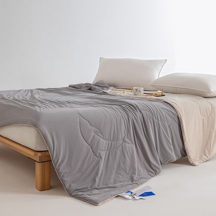 CINNY馨宜 2025新款A类锦氨凉感 冷布丁凉感防蚊双面睡感夏被 冰河灰