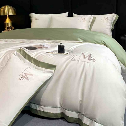 91家纺网 家纺一手货源 找家纺 （总）拼社家纺 长绒棉全棉刺绣四件套-M系列