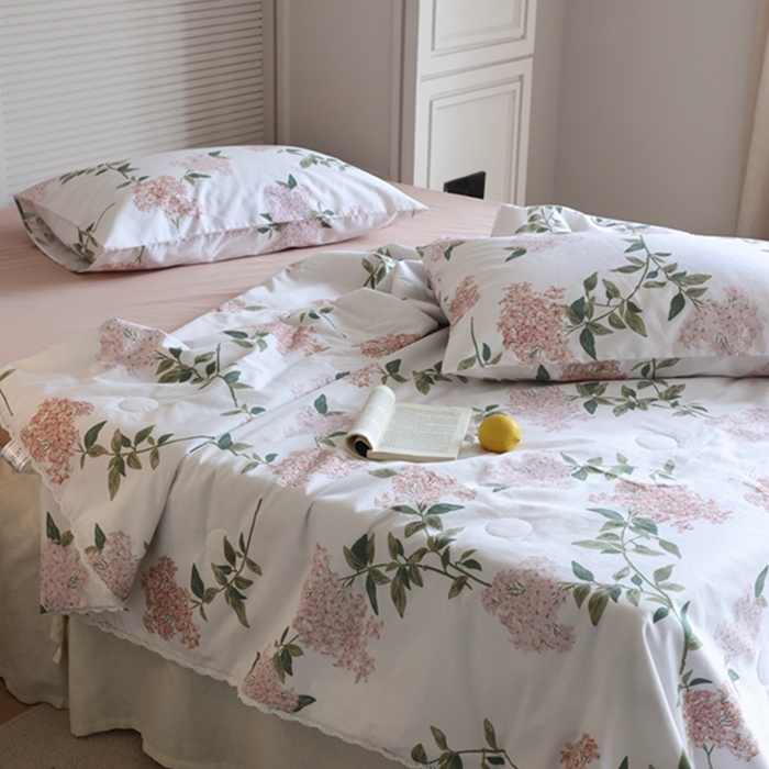 91家纺网 家纺一手货源 找家纺 棉眠 2024新款纯棉夏被 林间