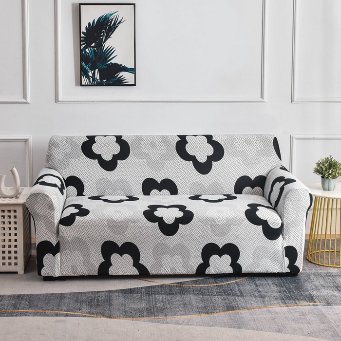 91家纺网 家纺一手货源 找家纺 兴妮雅家纺 2024新款三人位沙发套 格纹花朵