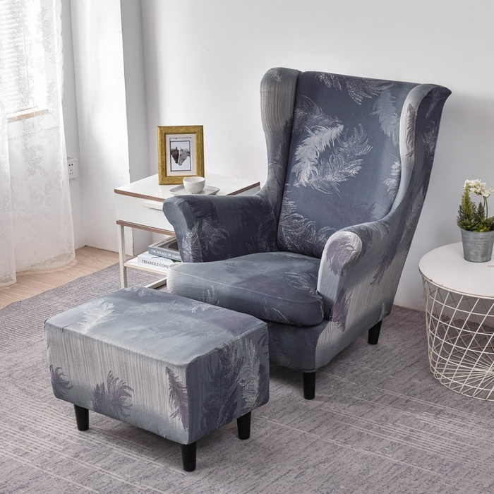 91家纺网 家纺一手货源 找家纺 兴妮雅家纺 2024新款老虎凳套 灰羽毛