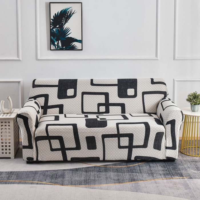 91家纺网 家纺一手货源 找家纺 兴妮雅家纺 2024新款三人位沙发套 格纹方块