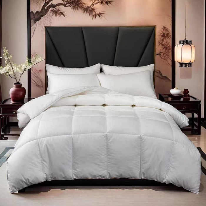 91家纺网 家纺一手货源 找家纺 （总）安力森/诚臻酒店用品 2025新款全棉被芯酒店宾馆被芯整张羽丝棉春秋被冬被柔软空调被四季被芯