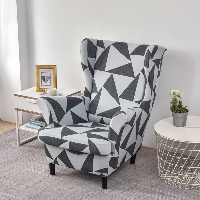 91家纺网 家纺一手货源 找家纺 兴妮雅家纺 2024新款老虎凳套 灰调三角形