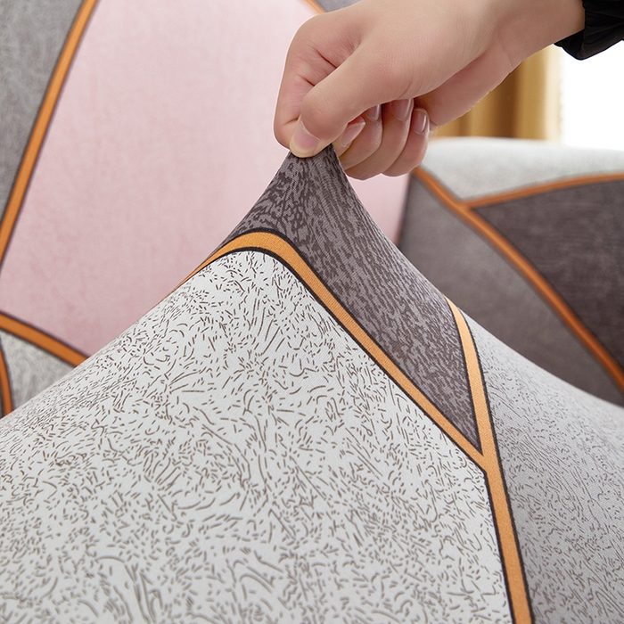 91家纺网 家纺一手货源 找家纺 飞翔家纺 2024新款花边裙摆沙发套 裙摆-缤纷几何