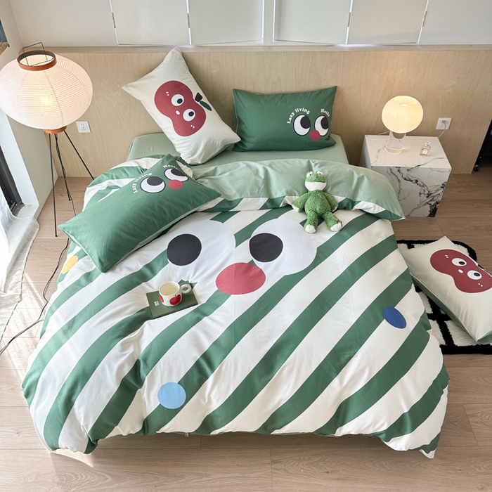 91家纺网 家纺一手货源 找家纺 （总）千朵 2024新款13372全棉大版四件套