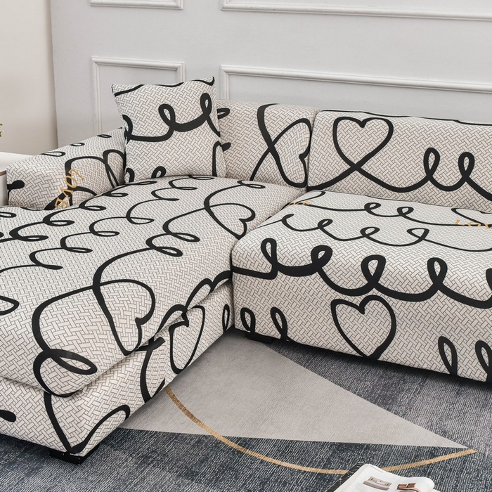 91家纺网 家纺一手货源 找家纺 兴妮雅家纺 2024新款雅芝华士贵妃沙发套 格纹爱意