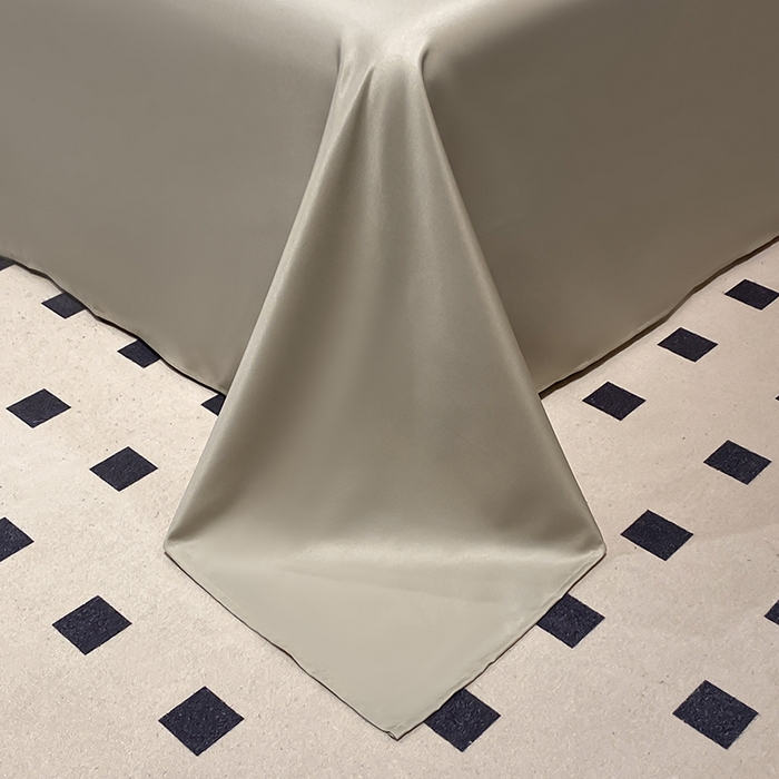 91家纺网 家纺一手货源 找家纺 澳梵 2024新款水洗真丝刺绣四件套 芭特芙-奶白咖