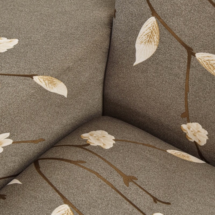 91家纺网 家纺一手货源 找家纺 兴妮雅家纺 2024新款雅芝华士贵妃沙发套 一支独秀(咖)