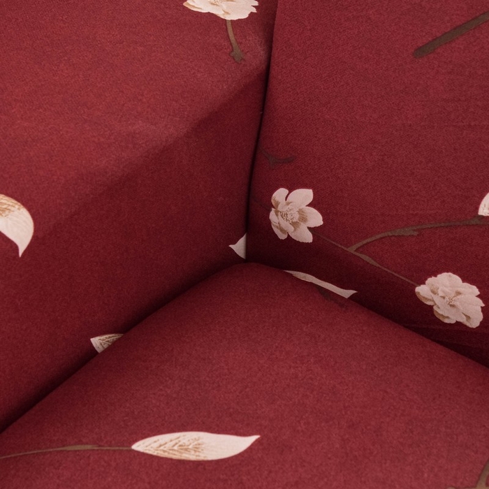 91家纺网 家纺一手货源 找家纺 兴妮雅家纺 2024新款雅芝华士贵妃沙发套 一支独秀(红)