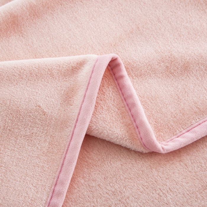 91家纺网 家纺一手货源 找家纺 恋尚羽 2025秋冬爆款印花披肩毯盖毯粉玉