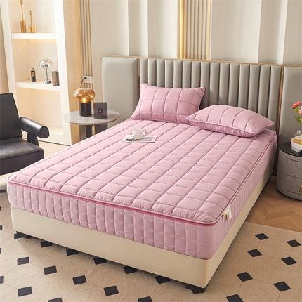 91家纺网 家纺一手货源 找家纺 （总）纤雅床笠 2024新款包边款六面全包床笠