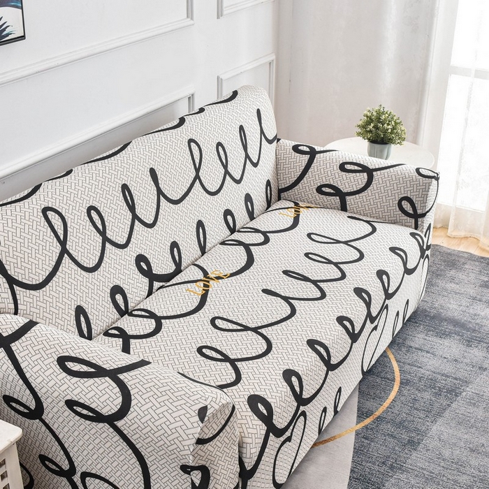 91家纺网 家纺一手货源 找家纺 兴妮雅家纺 2024新款三人位沙发套 格纹爱意