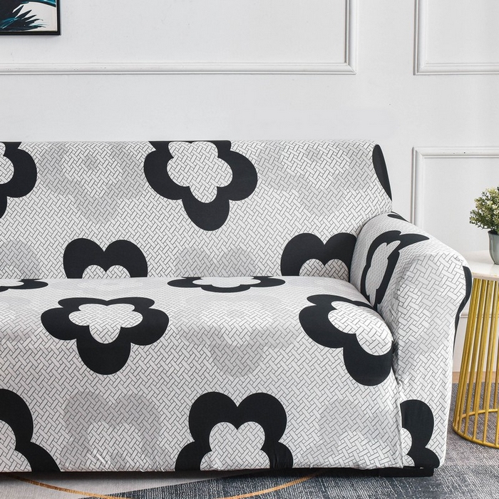 91家纺网 家纺一手货源 找家纺 兴妮雅家纺 2024新款三人位沙发套 格纹花朵