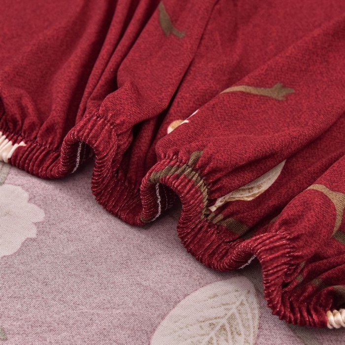 91家纺网 家纺一手货源 找家纺 兴妮雅家纺 2024新款雅芝华士椅子套 一支独秀(红)