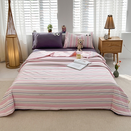 91家纺网 家纺一手货源 找家纺 艺菲阁家纺 2024新款多巴胺水洗云朵棉大眼睛夏被空调被夏凉被 芋泥卷