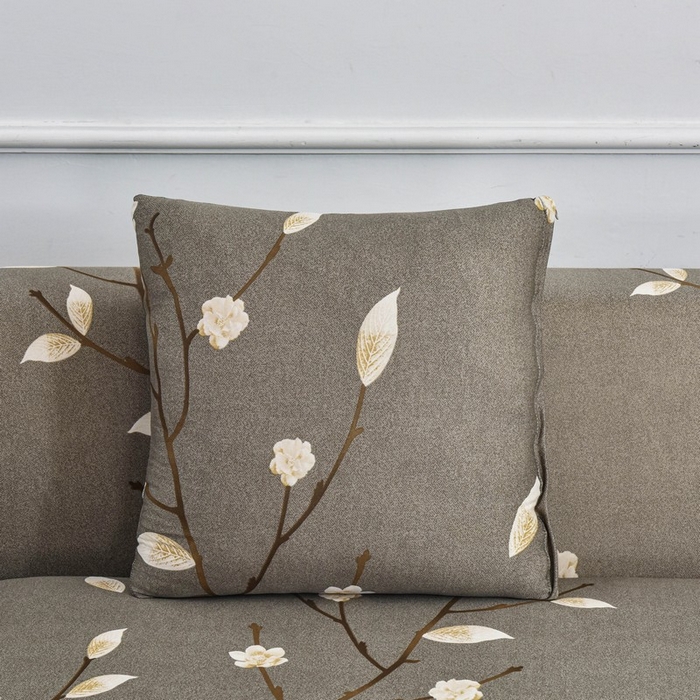 91家纺网 家纺一手货源 找家纺 兴妮雅家纺 2024新款雅芝华士贵妃沙发套 一支独秀(咖)