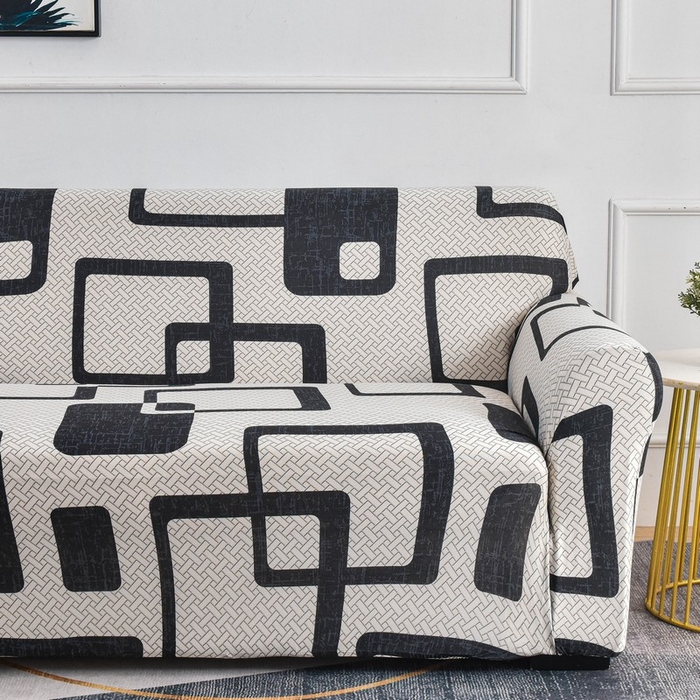 91家纺网 家纺一手货源 找家纺 兴妮雅家纺 2024新款三人位沙发套 格纹方块