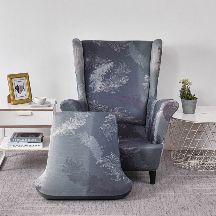 91家纺网 家纺一手货源 找家纺 兴妮雅家纺 2024新款老虎凳套 灰羽毛