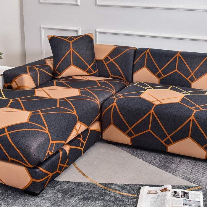 91家纺网 家纺一手货源 找家纺 兴妮雅家纺 2024新款雅芝华士贵妃沙发套 水立方