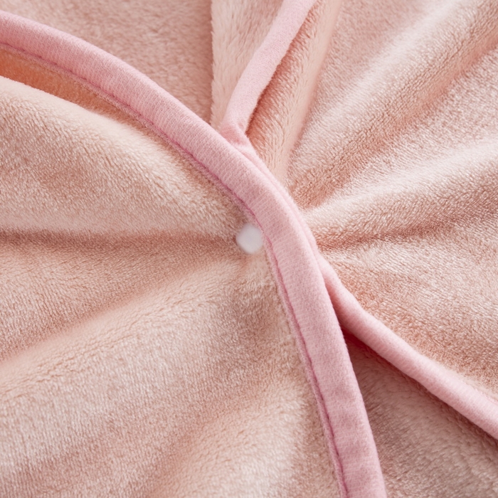 91家纺网 家纺一手货源 找家纺 恋尚羽 2025秋冬爆款印花披肩毯盖毯粉玉