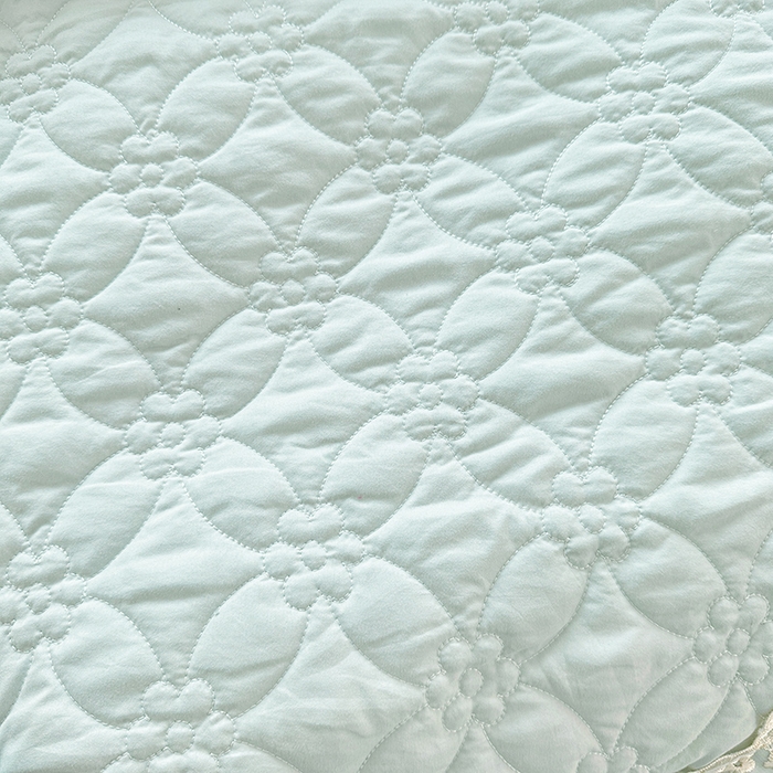 91家纺网 家纺一手货源 找家纺 罗艺轩 2024新款公主风水洗棉全夹棉床盖款四件套-盛宴 盛宴-海盐蓝