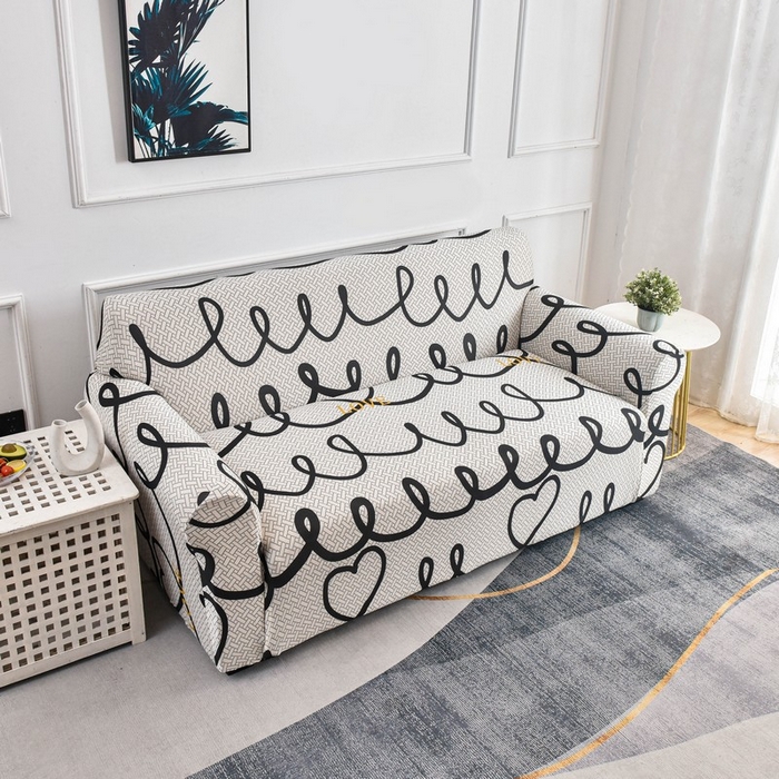 91家纺网 家纺一手货源 找家纺 兴妮雅家纺 2024新款三人位沙发套 格纹爱意