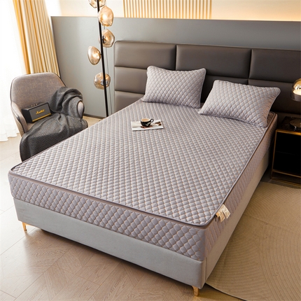 91家纺网 家纺一手货源 找家纺 （总）纤雅床笠 2024新款包边款六面全包床笠