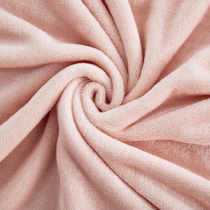 91家纺网 家纺一手货源 找家纺 恋尚羽 2025秋冬爆款印花披肩毯盖毯粉玉