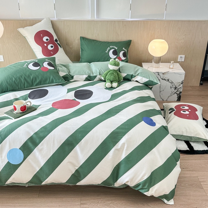 91家纺网 家纺一手货源 找家纺 （总）千朵 2024新款13372全棉大版四件套