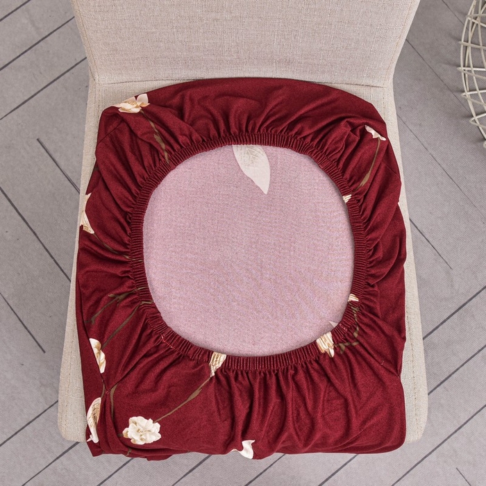 91家纺网 家纺一手货源 找家纺 兴妮雅家纺 2024新款雅芝华士椅子套 一支独秀(红)