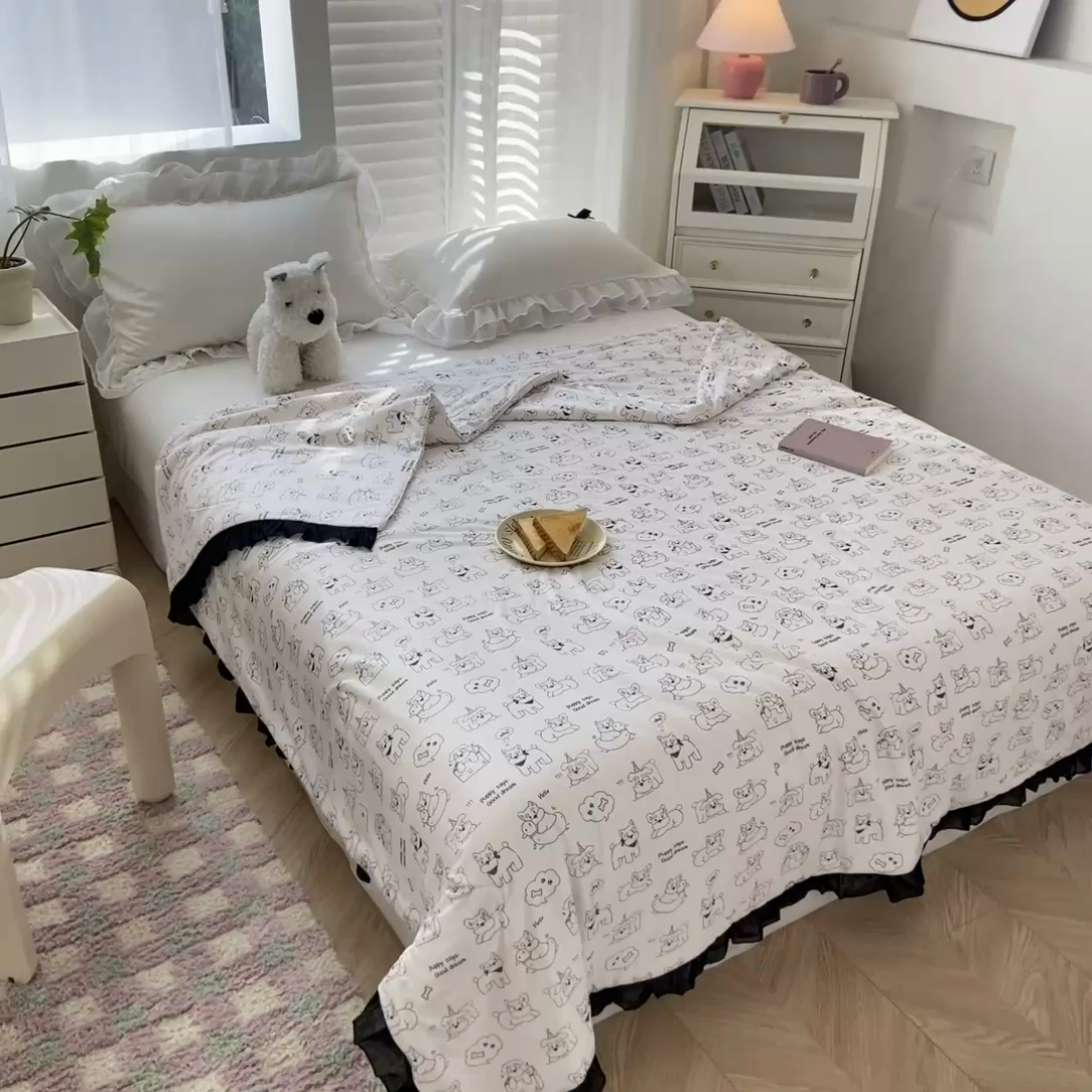 91家纺网 家纺一手货源 找家纺 （总）千朵 2024新款针织棉夏被