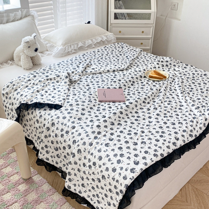 91家纺网 家纺一手货源 找家纺 千朵 2024新款针织棉夏被 沐颜