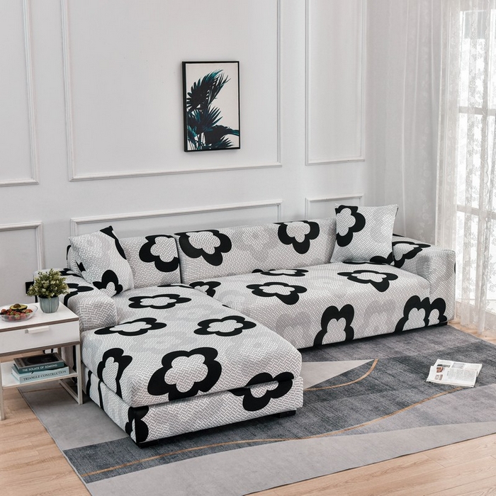 91家纺网 家纺一手货源 找家纺 兴妮雅家纺 2024新款雅芝华士贵妃沙发套 格纹花朵