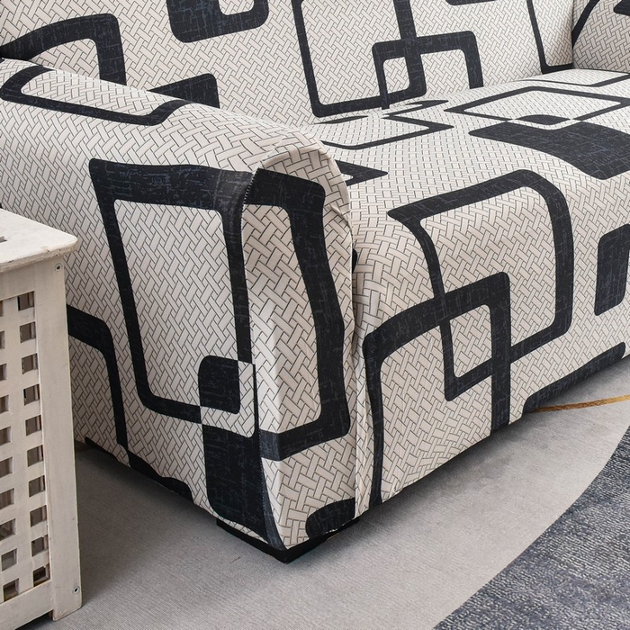 91家纺网 家纺一手货源 找家纺 兴妮雅家纺 2024新款三人位沙发套 格纹方块