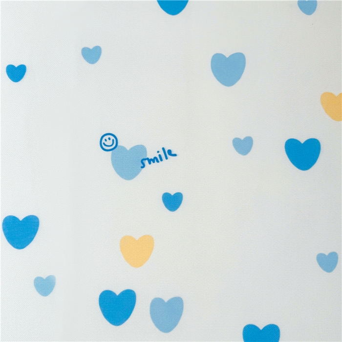 91家纺网 家纺一手货源 找家纺 喜居 2024新款碳光冰丝席床笠款 蓝色爱心