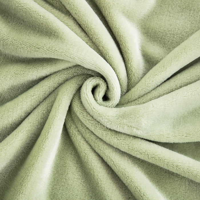 91家纺网 家纺一手货源 找家纺 恋尚羽 2025秋冬爆款印花披肩毯盖毯果绿