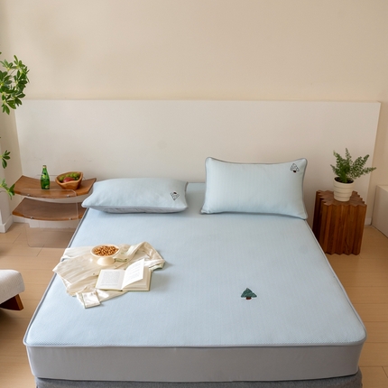 FORTWO家纺原创设计（FOR TWO家纺） 2024新款绣花凉席系列 小树-蓝