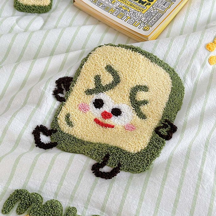 91家纺网 家纺一手货源 找家纺 柚子 2024新款全棉水洗新疆棉夏被四件套 碰发财