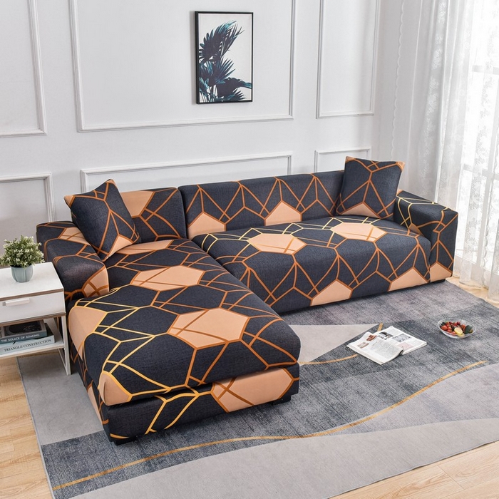 91家纺网 家纺一手货源 找家纺 兴妮雅家纺 2024新款雅芝华士贵妃沙发套 水立方