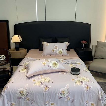 91家纺网 家纺一手货源 找家纺 （总）莱豫 2024新款亲肤舒适莱赛尔夏被四件套