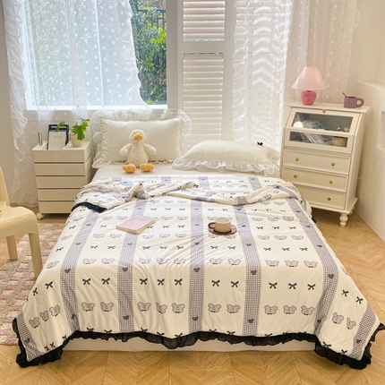 千朵 2024新款针织棉夏被 洛克