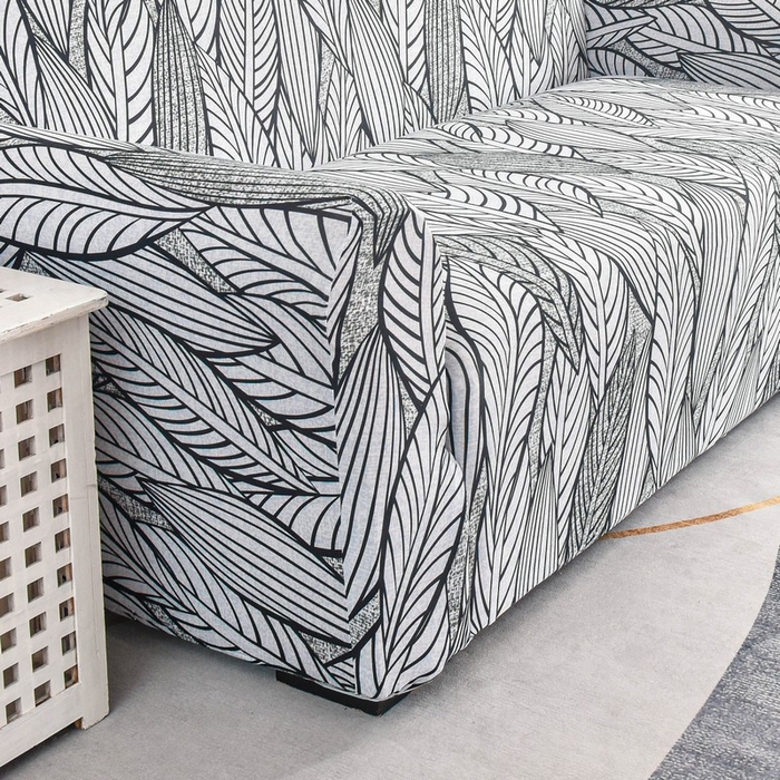 91家纺网 家纺一手货源 找家纺 兴妮雅家纺 2024新款三人位沙发套 繁枝叶茂