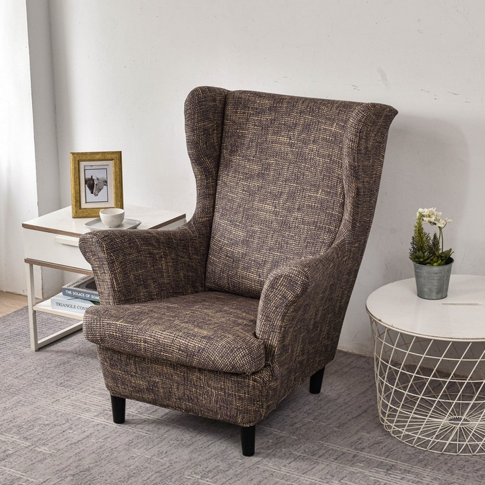 91家纺网 家纺一手货源 找家纺 兴妮雅家纺 2024新款老虎凳套 亚麻（咖）