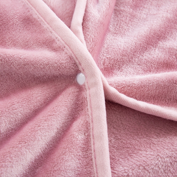 91家纺网 家纺一手货源 找家纺 恋尚羽 2025秋冬爆款印花披肩毯盖毯豆沙