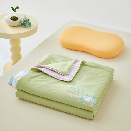 91家纺网 家纺一手货源 找家纺 （总）芯氧 2024新款小熊冰冰凉感夏被