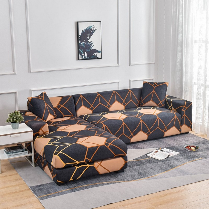 91家纺网 家纺一手货源 找家纺 兴妮雅家纺 2024新款雅芝华士贵妃沙发套 水立方